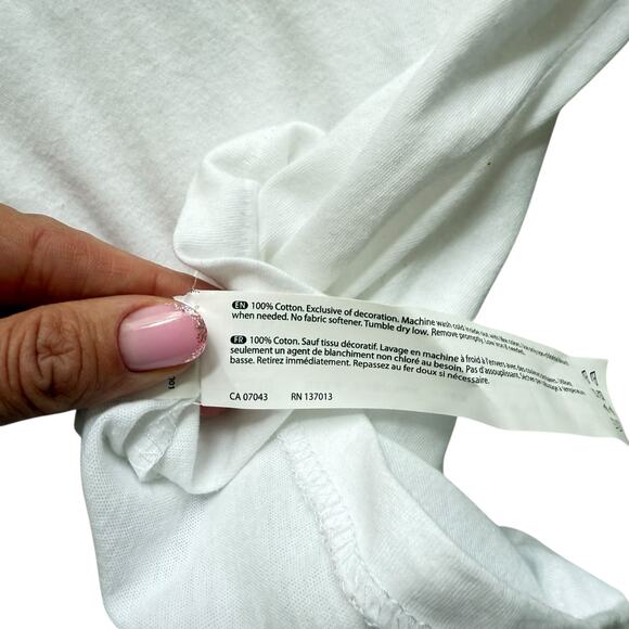 NWT Wildfox White Bikinis & Bellinis Short Sleeve Tee Size Medium - Picture 5 of 5